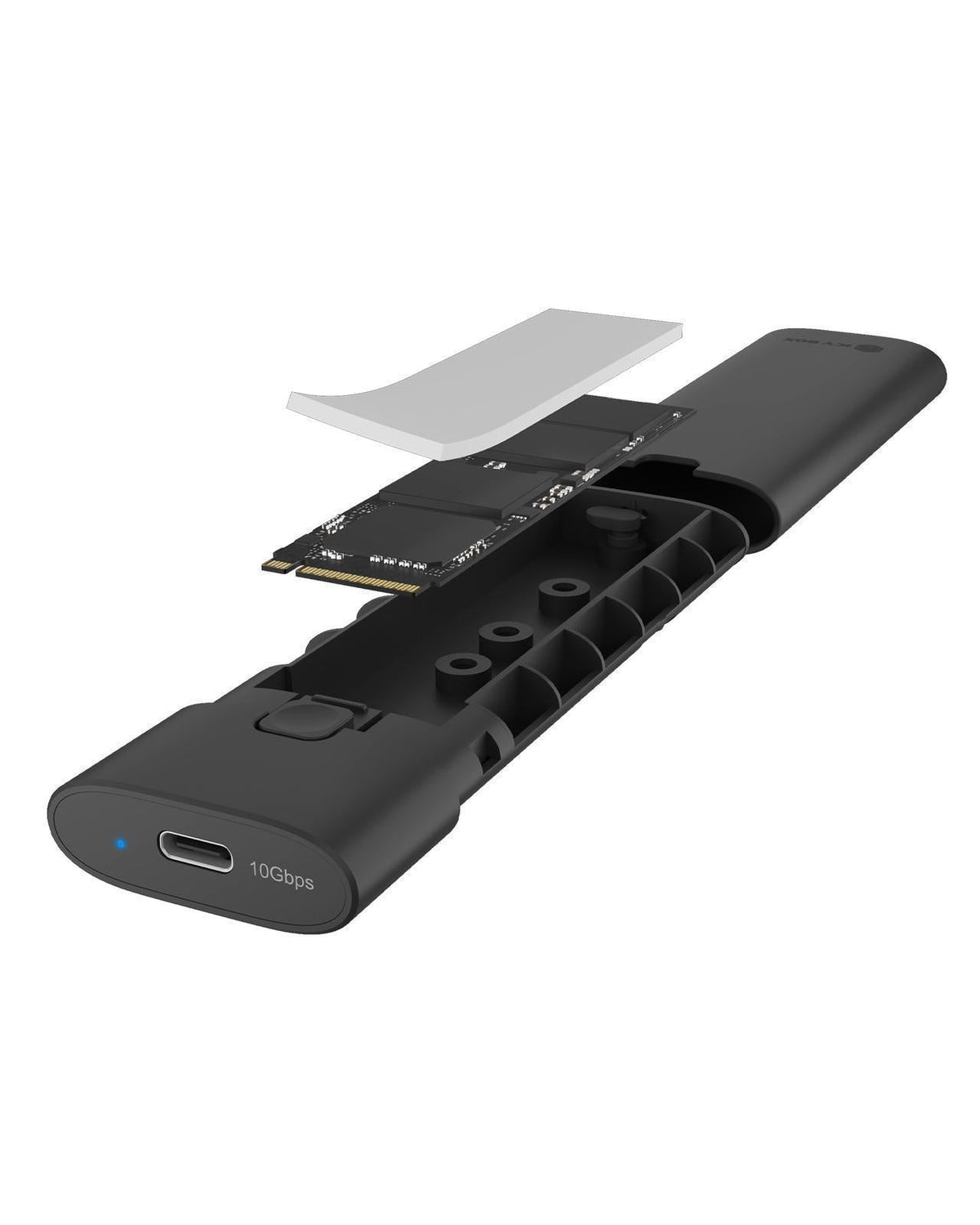 ICY BOX Spade Case 1806 Enceinte ssd Noir M.2 - vue 2
