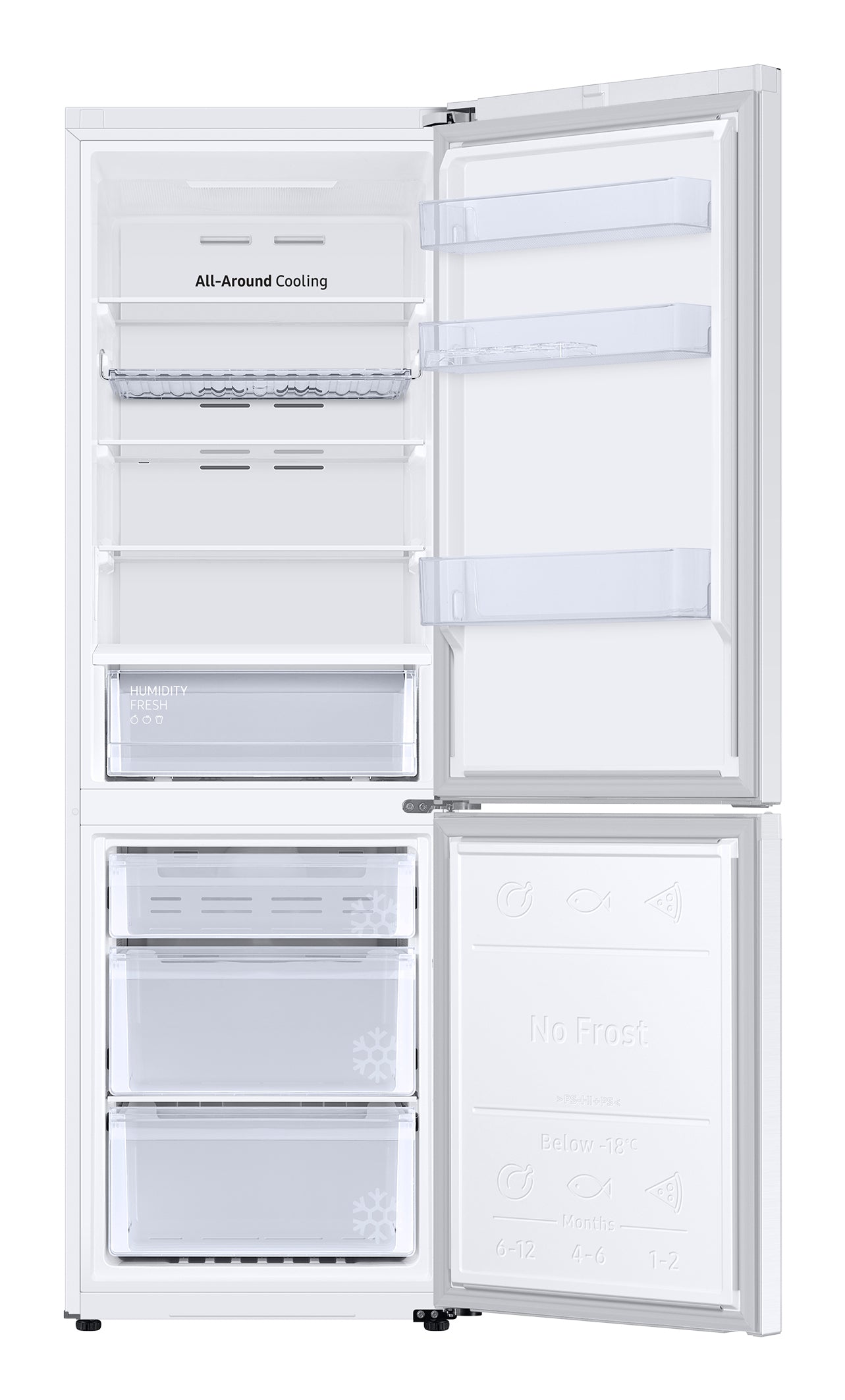 Samsung RB34C602EWW Pose libre 344 L Blanc