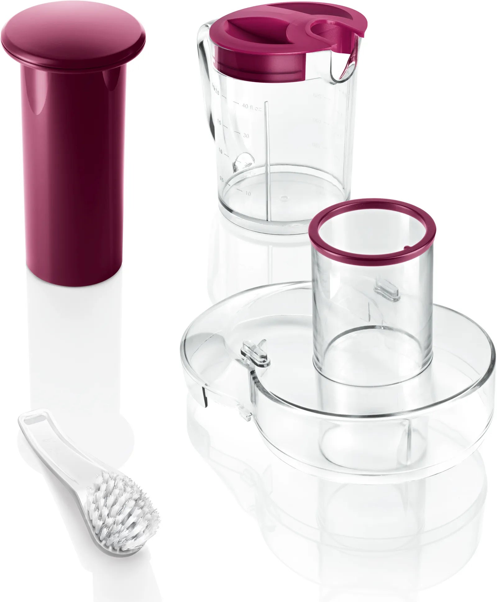 Bosch Bosch MES25C0 Centrifugeuse 700 W Cerise (fruit), Transparent, Blanc