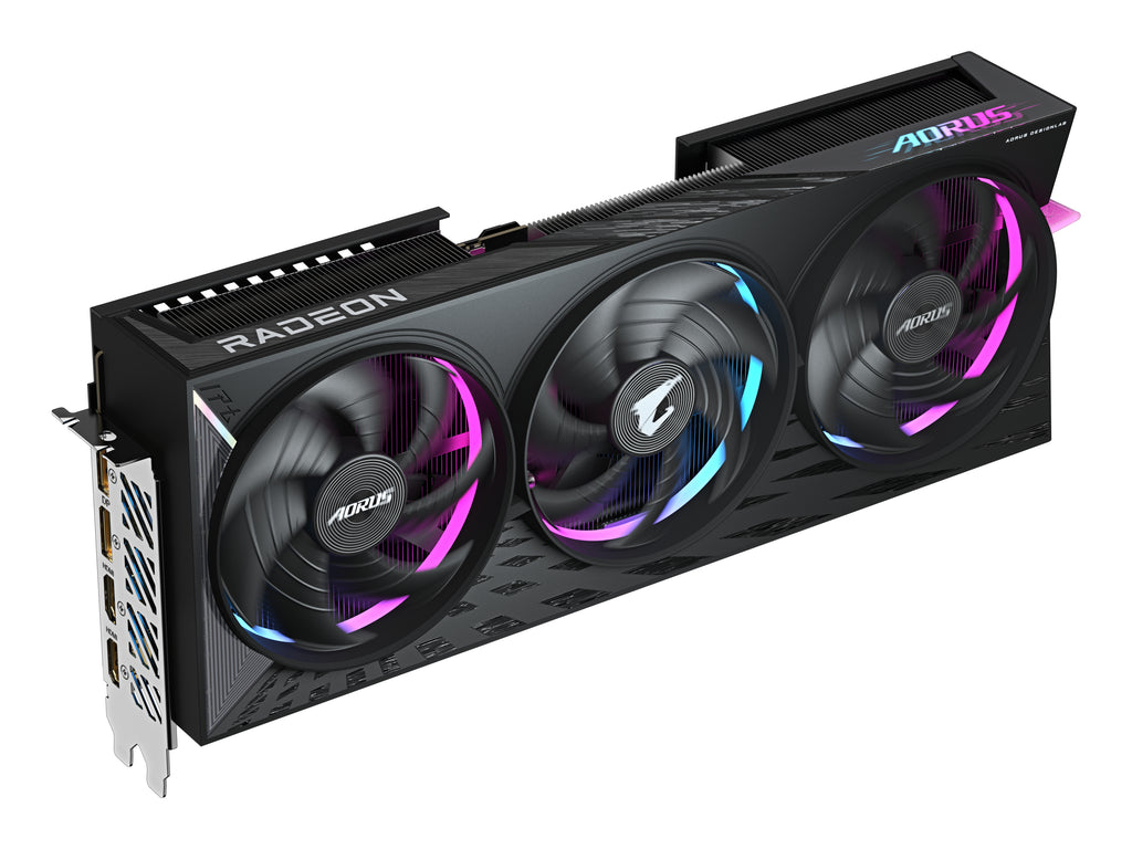 GIGABYTE AORUS Radeon RX 9070 XT ELITE 16G Carte Graphique - 16 Go GDDR6, 256 bits, PCI-E 5.0, 3100 MHz Fréquence du Cœur, 2 x DisplayPort, 2 x HDMI, GV-R9070XTAORUS E-16GD