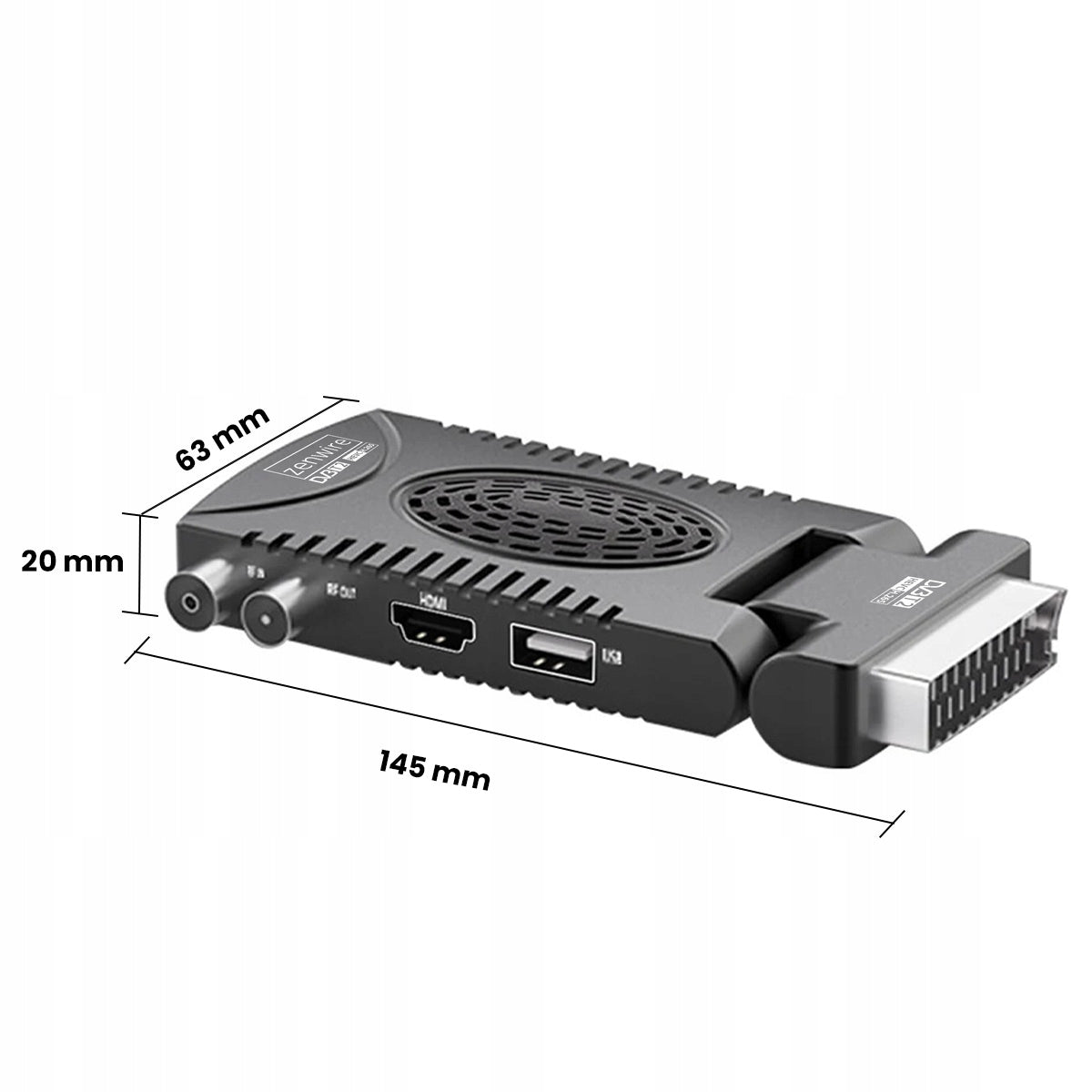 Récepteur satellite DVB-T2 HEVC H.265 WiFi pour la télévision terrestre Zenwire DVB-T2 Zenwire 002