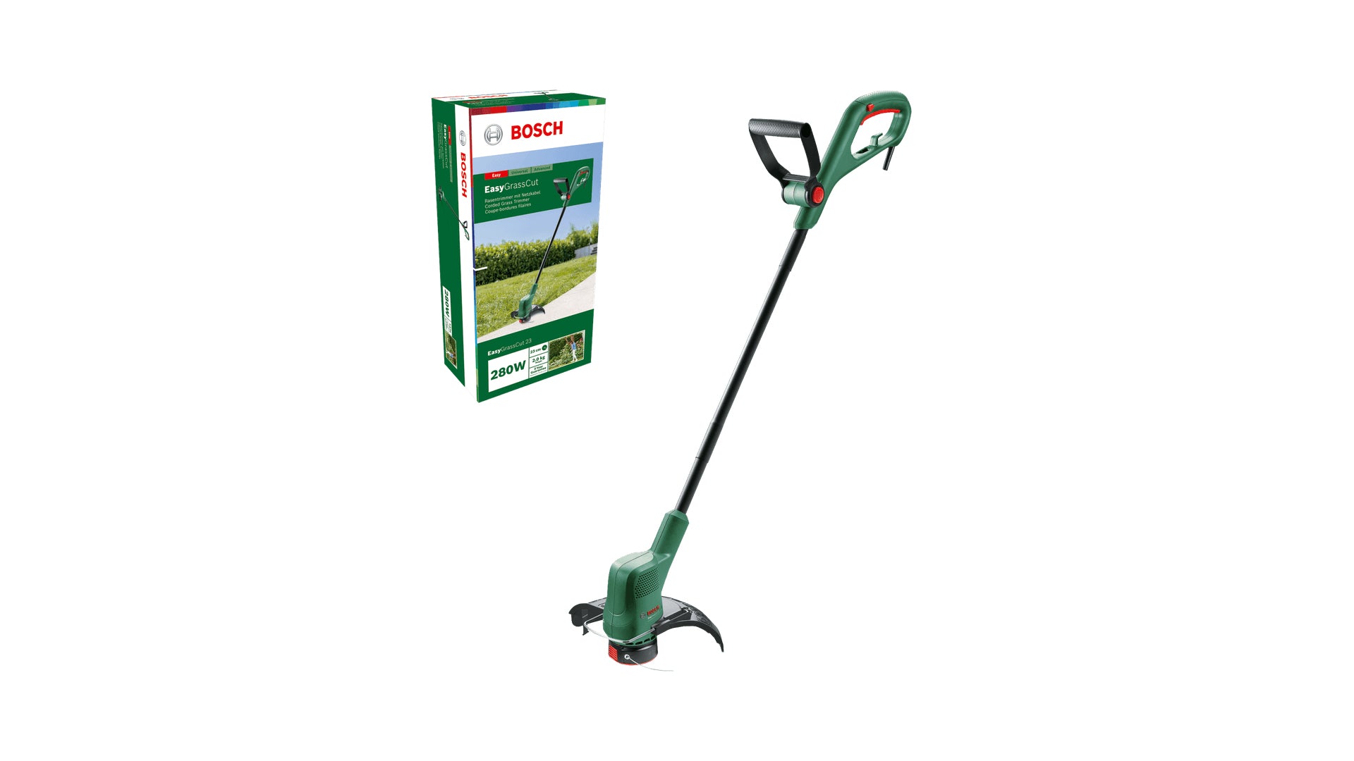 Bosch Bosch EasyGrassCut 23 23 cm 280 W Secteur Noir, Vert