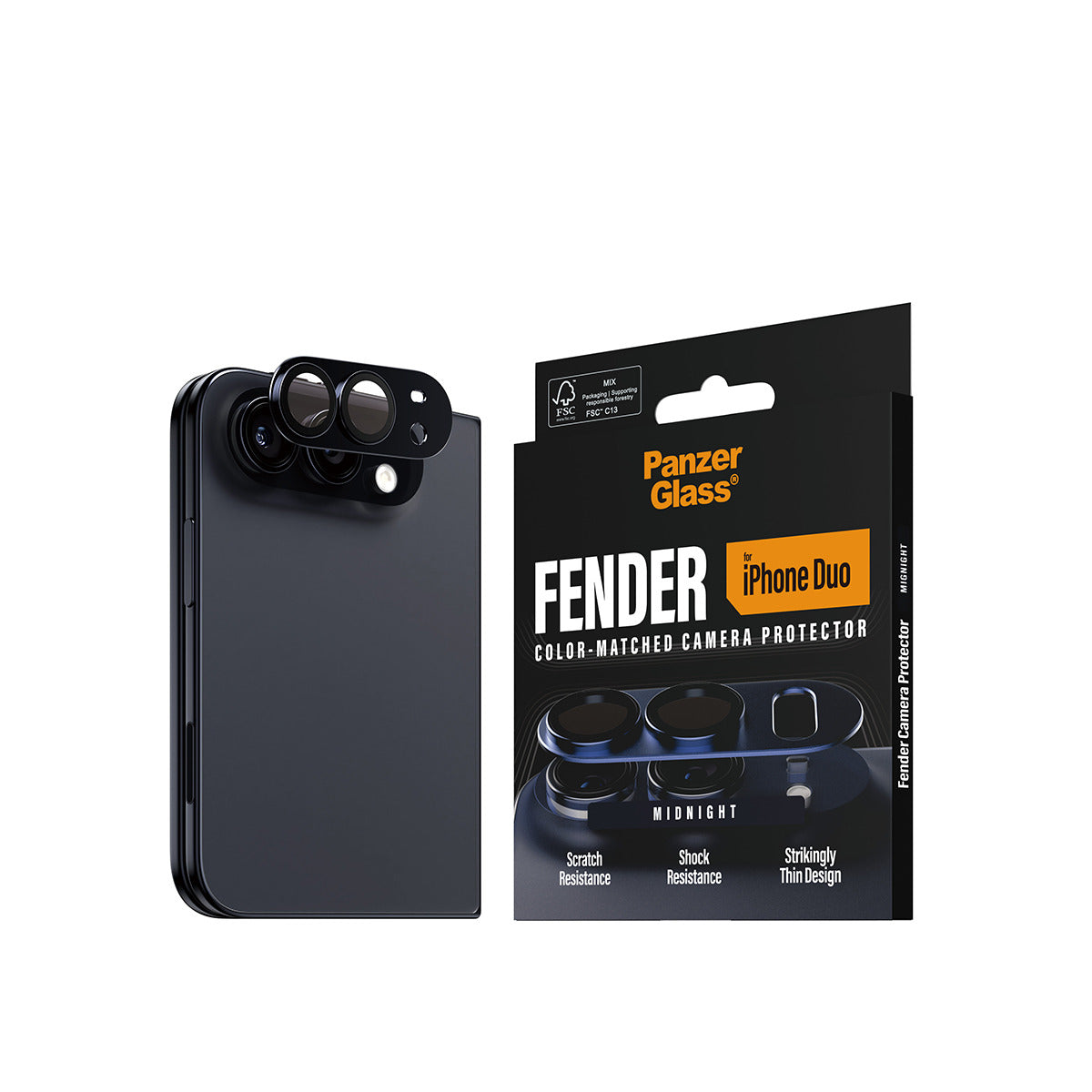 PanzerGlass® Fender Camera Protector Dark Blue iPh - vue 6