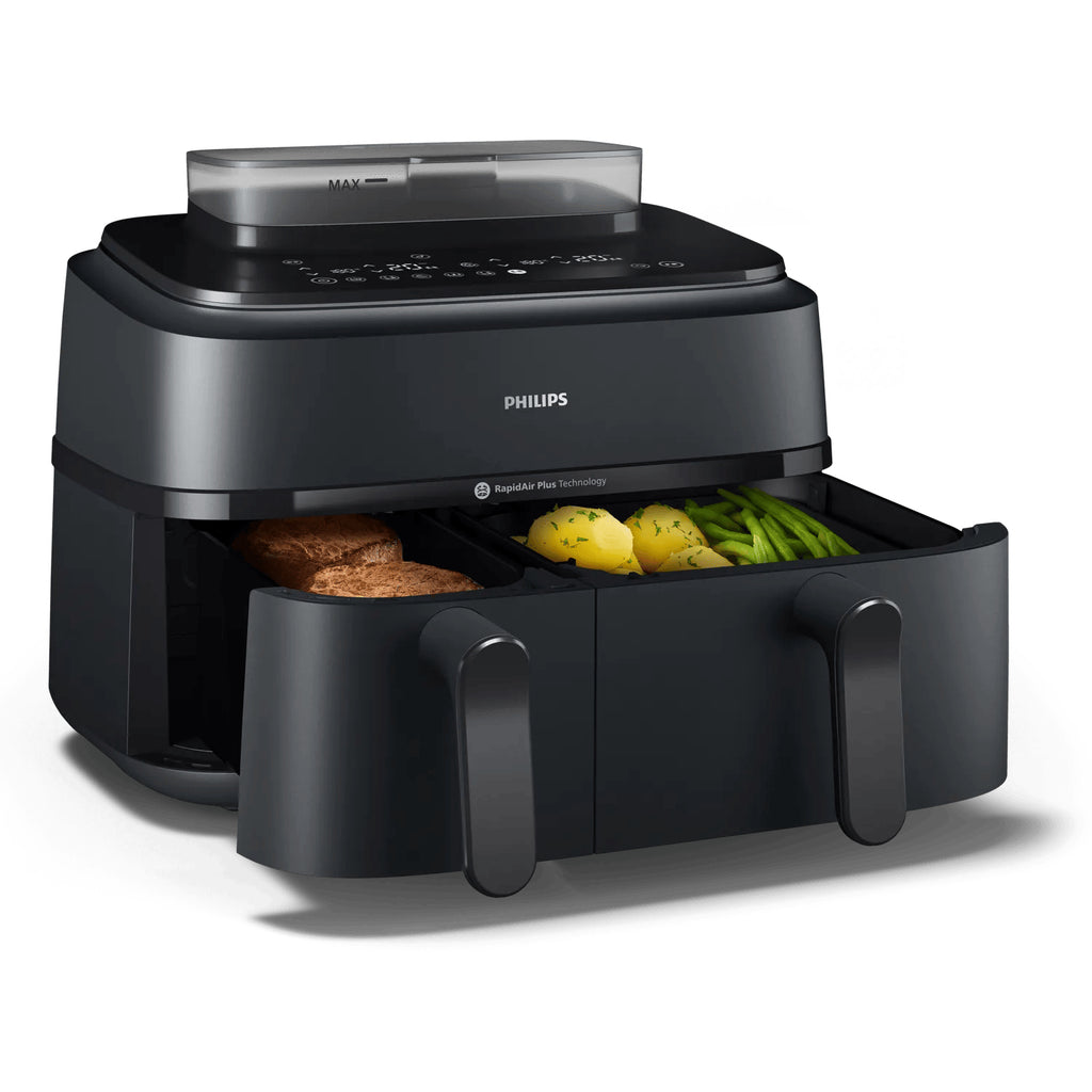 Philips Série 5000 Airfryer Double Panier avec Cuisson Vapeur, 9L (6L + 3L)
