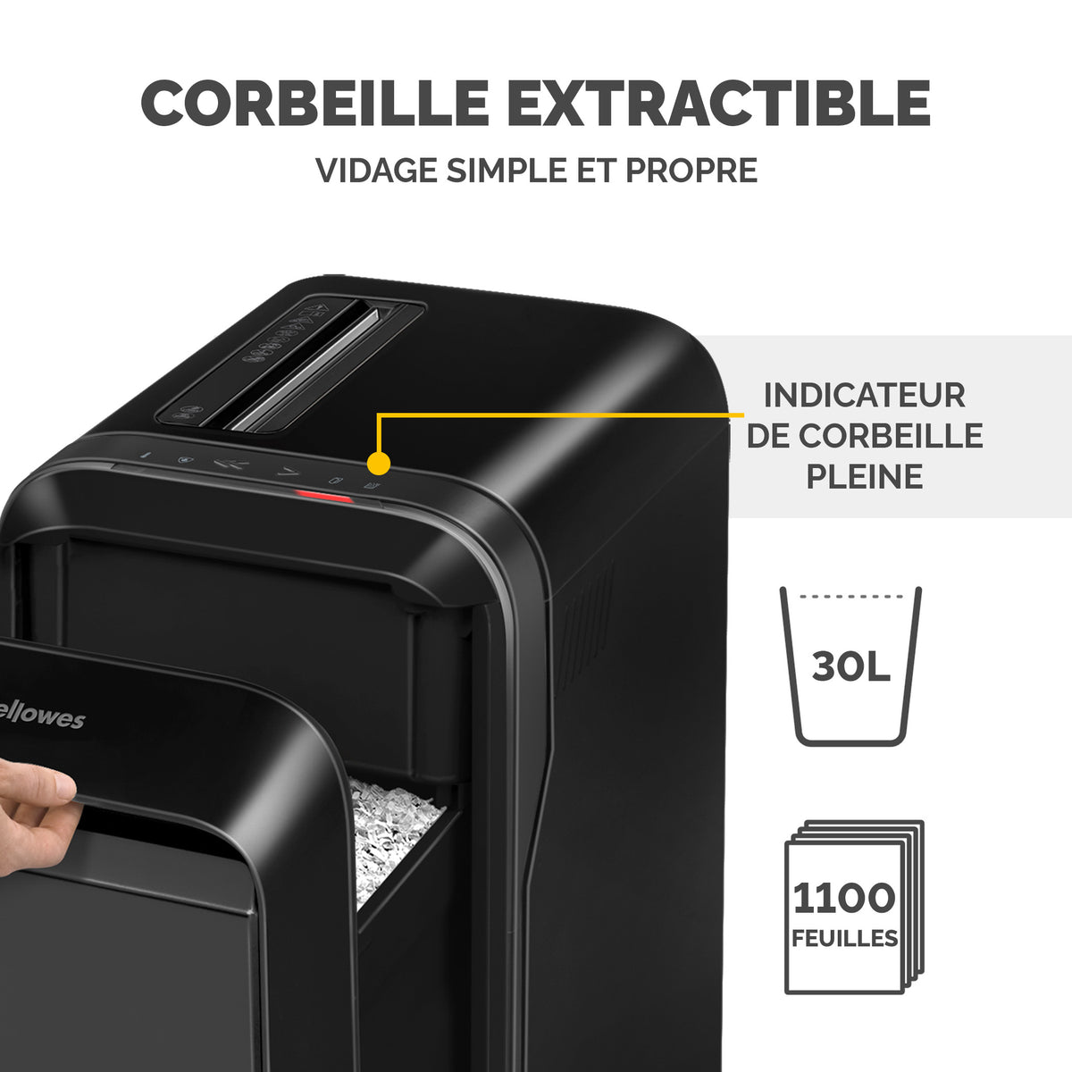 Fellowes Powershred LX221 Destructeur de Documents Microparticules