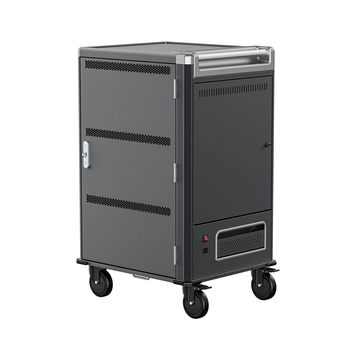 Ewent EW1701 chariot et rangement roulant Module de charge et de gestion Noir, Gris