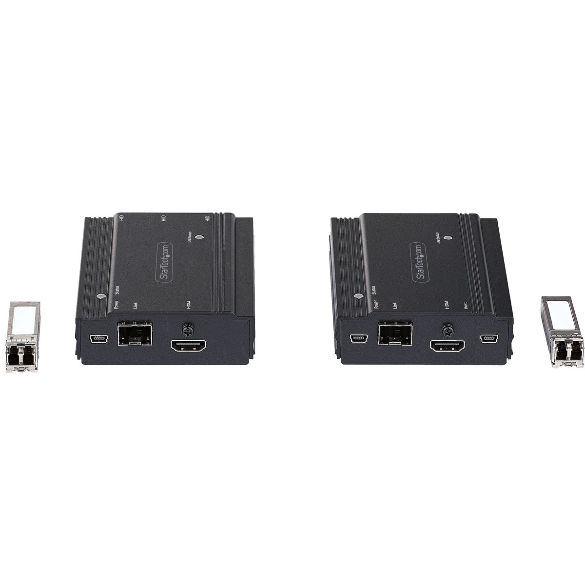 StarTech.com Extendeur KVM 4K HDMI sur Fibre Optique - Extender Commutateur Console KVM HDMI Video & USB - jusqu'à 300m (MultiMode) - 2 Modules 10G MMF SFP+ - Kit d'Extension KVM (TX/RX) - vue 5