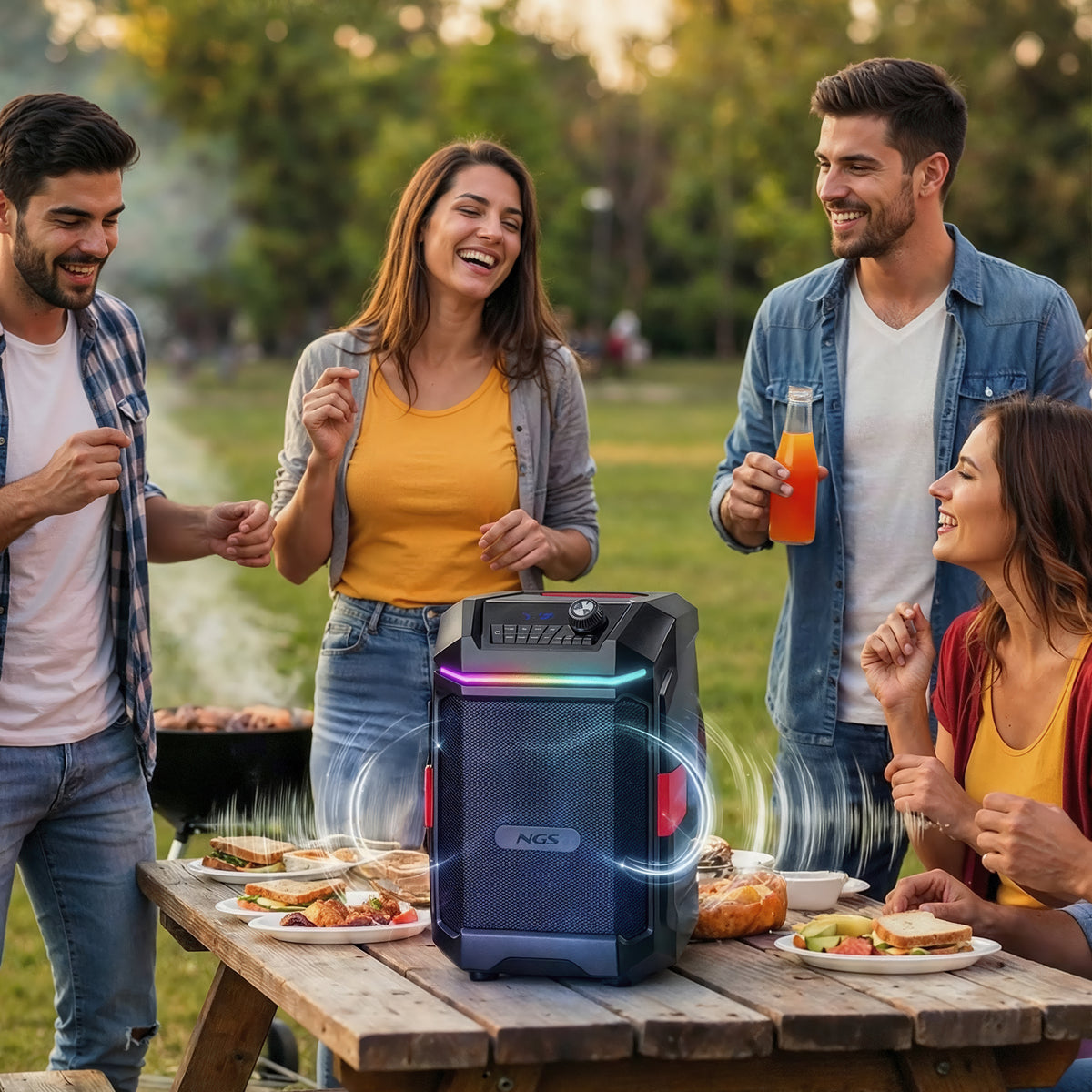 NGS WILD BASH COMPACT Orateur du parti Noir 40 W