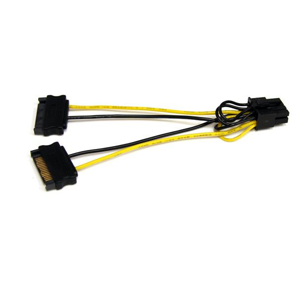 StarTech.com Adaptateur d'alimentation SATA vers PCI Express 8 broches, 15 cm