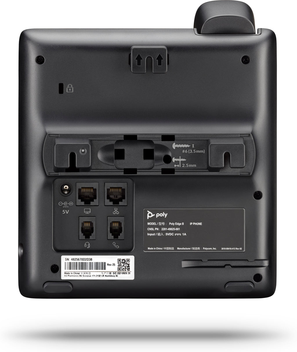 HP Poly Téléphone IP Poly Edge B10 avec module d’alimentation PRC