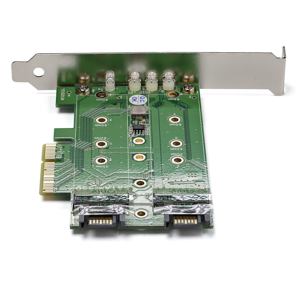 StarTech.com Adaptateur SSD M.2 NGFF à 3 ports, 1x M.2 PCIe NVMe et 2x M.2 SATA III, PCIe 3.0