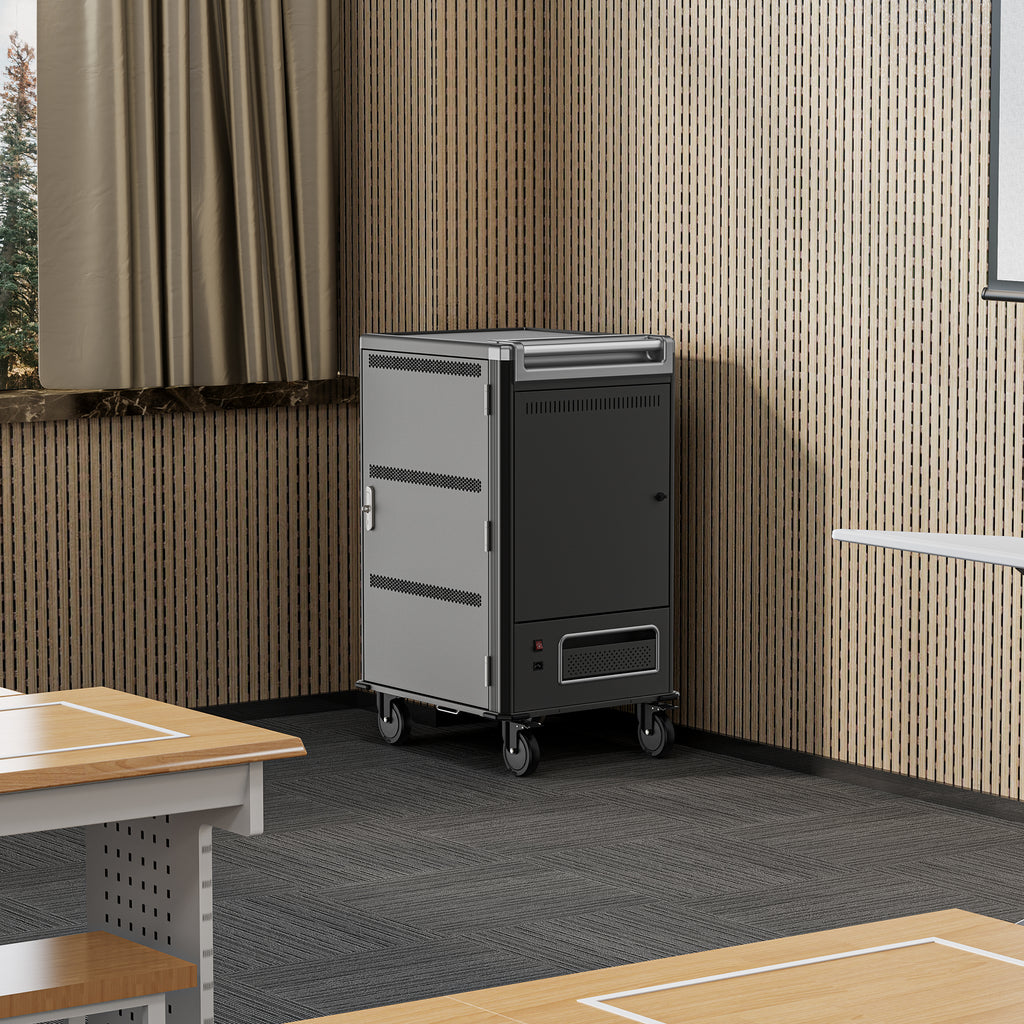 Ewent EW1701 chariot et rangement roulant Module de charge et de gestion Noir, Gris