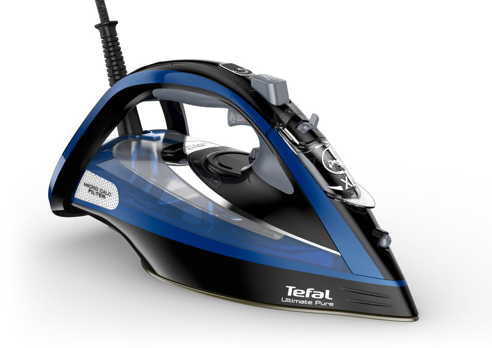 Tefal FV9848E0 fer à repasser Fer à repasser à sec ou à vapeur 3200 W Noir, Bleu, Métallique