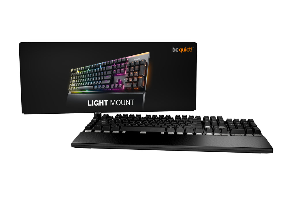 be quiet! Light Mount Silent Linear DE ISO clavier Gaming USB QWERTZ Allemand Noir