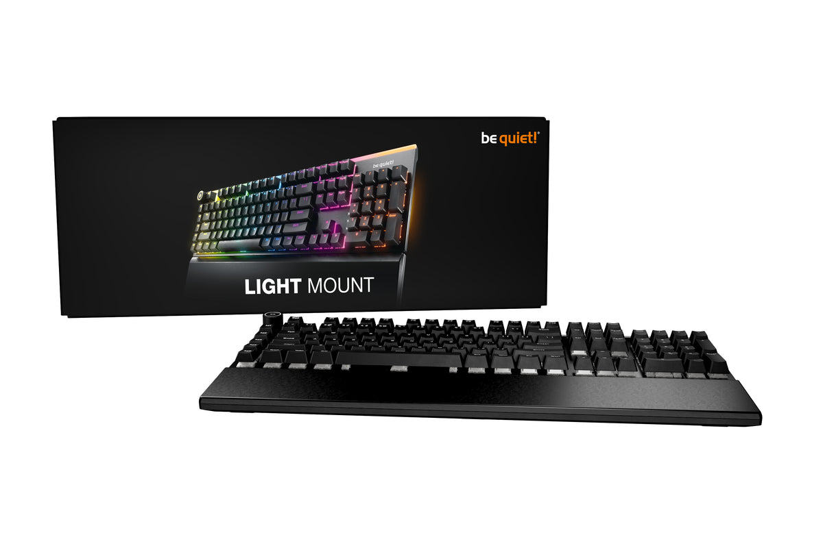 be quiet! Light Mount Silent Linear DE ISO clavier Gaming USB QWERTZ Allemand Noir