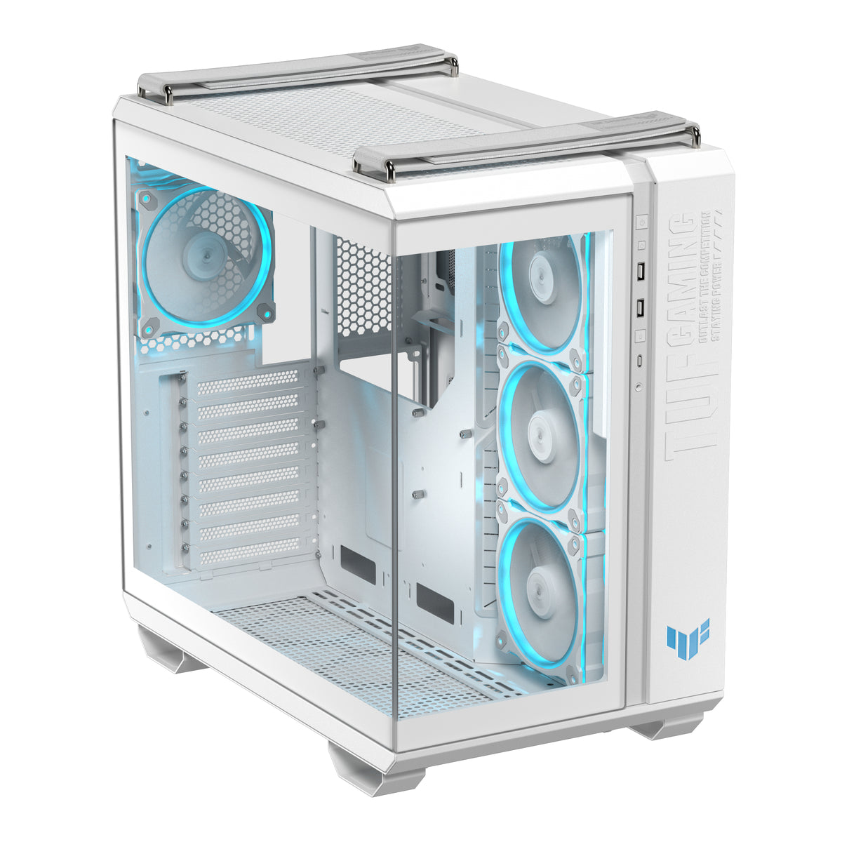 ASUS TUF GAMING GT502 Horizon TG ARGB White Midi Tower Blanc