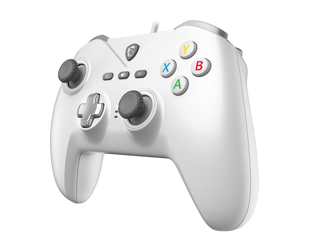 MSI FORCE GC200 WHITE accessoire de jeux vidéo Blanc USB Manette de jeu Analogique/Numérique Android, PC