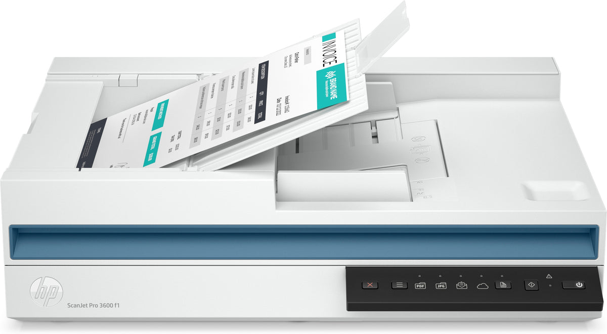 HP Scanjet Pro 3600 f1 Scanner à plat et chargeur automatique, 1200 x 1200 DPI, A4, Blanc