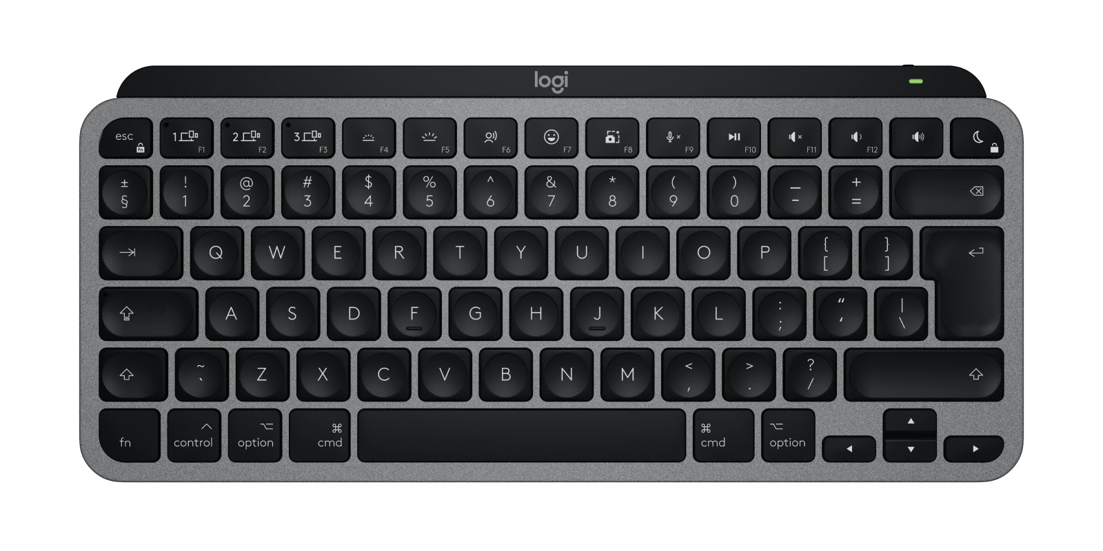 Logitech Master MX Keys Mini For Mac teclado Hogar / Oficina Bluetooth QWERTY Internacional de EE.UU. Negro, Gris