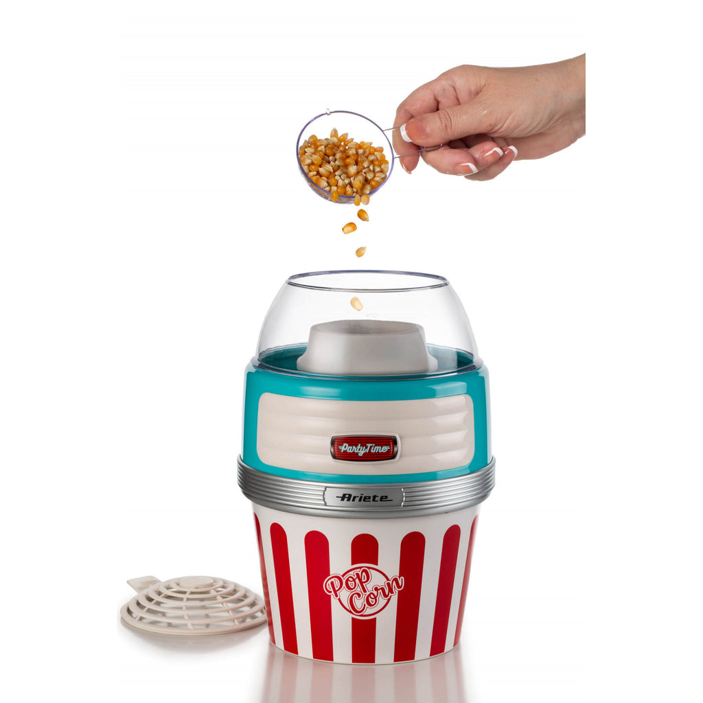 Ariete 2957/01 Machine à Popcorn, 1100 W, Bleu, Rouge, Blanc