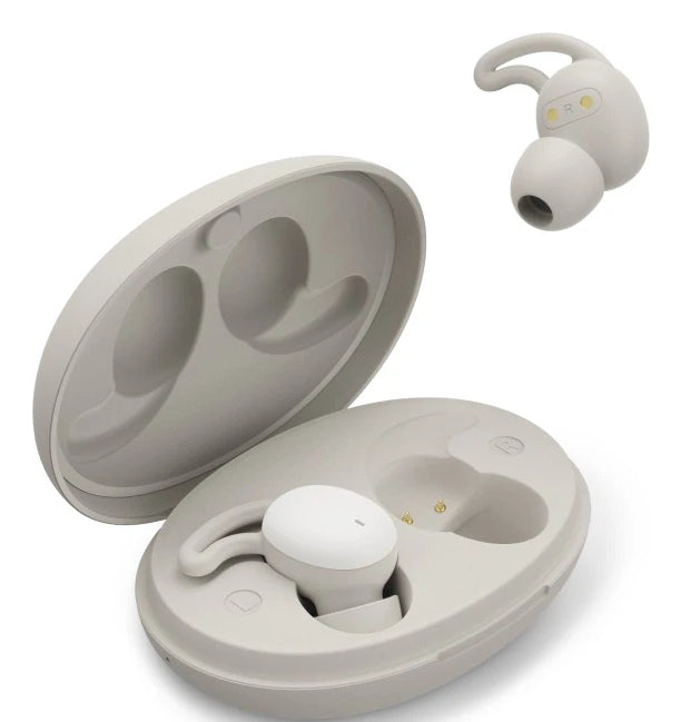 Hama Spirit Calm Casque True Wireless Stereo (TWS) Ecouteurs Appels/Musique Bluetooth Beige, Blanc