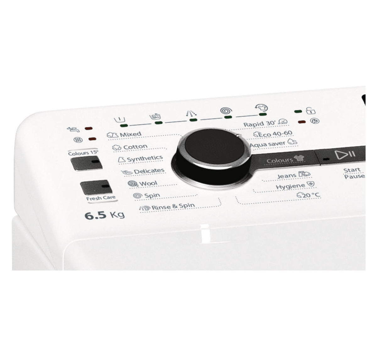 Whirlpool TDLRB 65242BS EU/N machine à laver Charge par dessus 6,5 kg 1151 tr/min Blanc