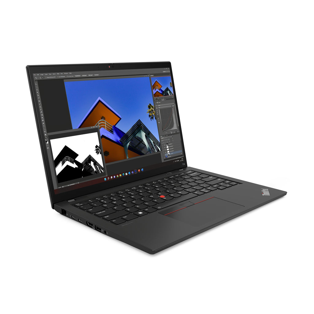 Lenovo ThinkPad T14 Gen 4 (AMD) AMD Ryzen™ 5 PRO 7540U Ordinateur portable 35,6 cm (14") Écran tactile WUXGA 16 Go LPDDR5x-SDRAM 256 Go SSD Wi-Fi 6E (802.11ax) Windows 11 Pro Nordique Noir