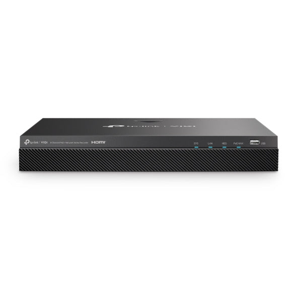 TP-Link VIGI NVR2008H-8MP Enregistreur Vidéo Réseau, 8 Canaux, 4K, Noir