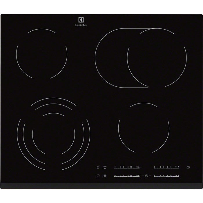 Electrolux EHF6547FXK plaque Noir Intégré 4 zone(s)