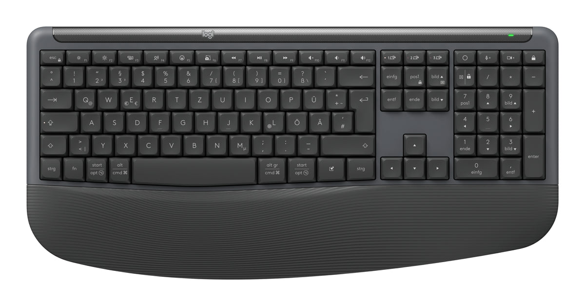 Logitech Signature Comfort Plus Combo MK880 Sæt med mus og tastatur Pressestempel Trådløs Tysk