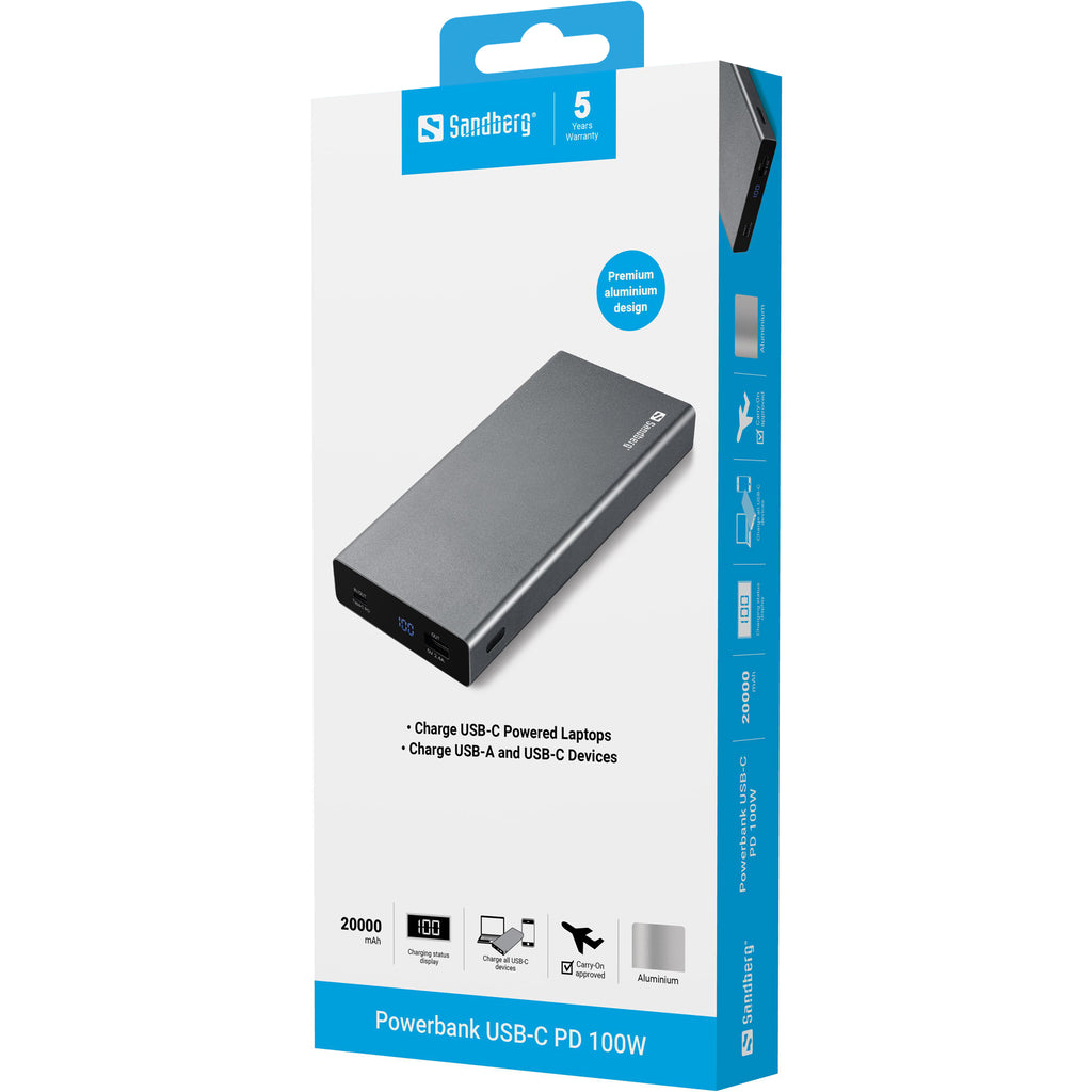 Sandberg Powerbank USB-C PD 100W 20000 mAh