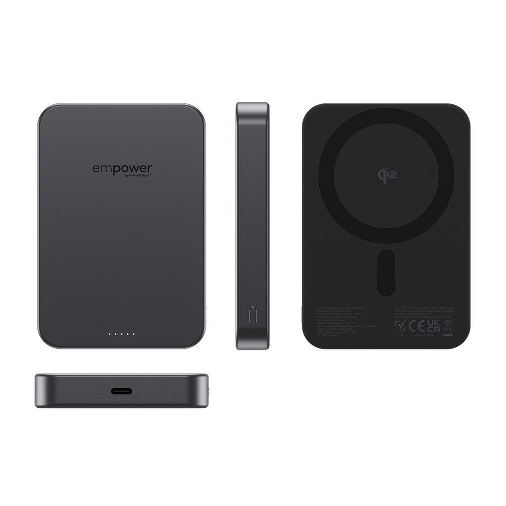 PanzerGlass empower™ by ® empower™ Bank | 10000mAh | Space Black Noir