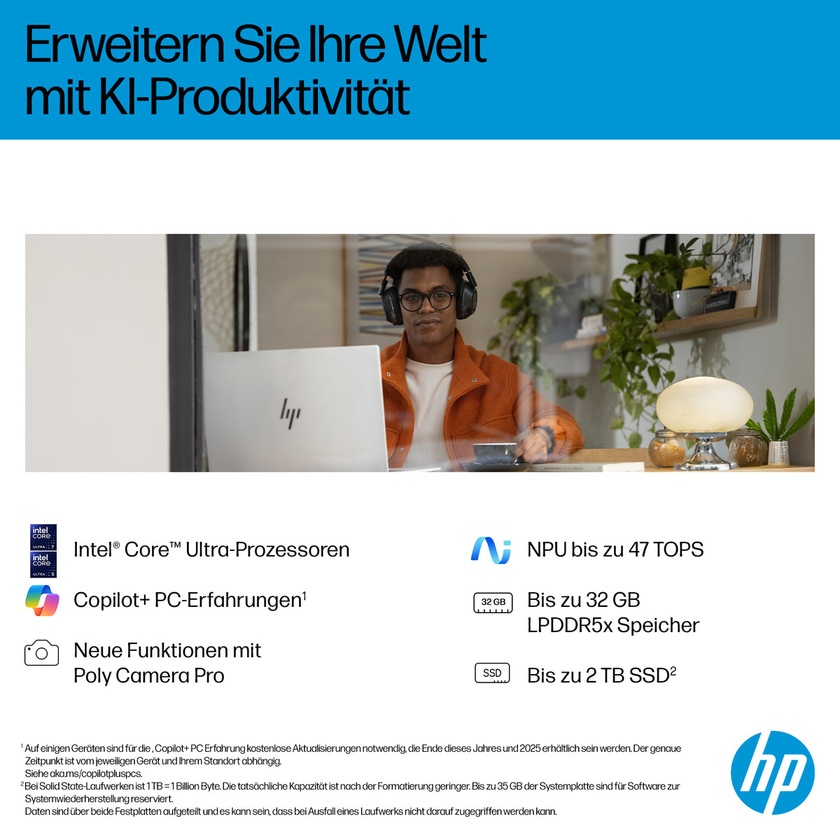 HP OmniBook 7 NGAI 17-dc0675ng 43,9 cm (17,3 ) CU7 32GB 1TB SSD