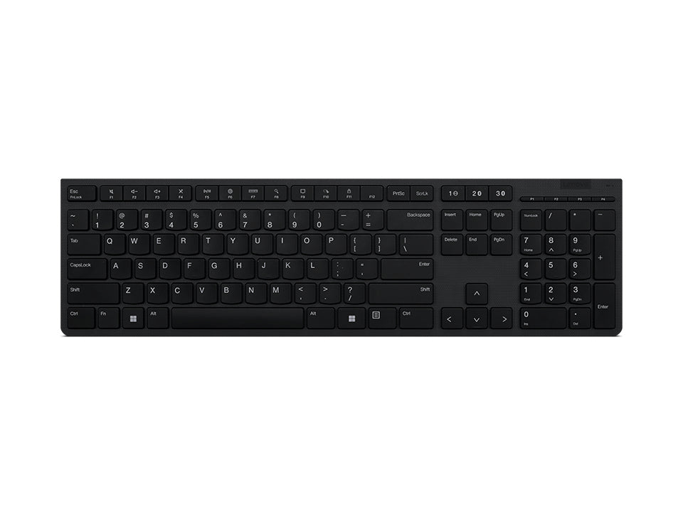 Lenovo 4Y41K04031 Clavier de Bureau Sans Fil RF et Bluetooth, Anglais US, Gris