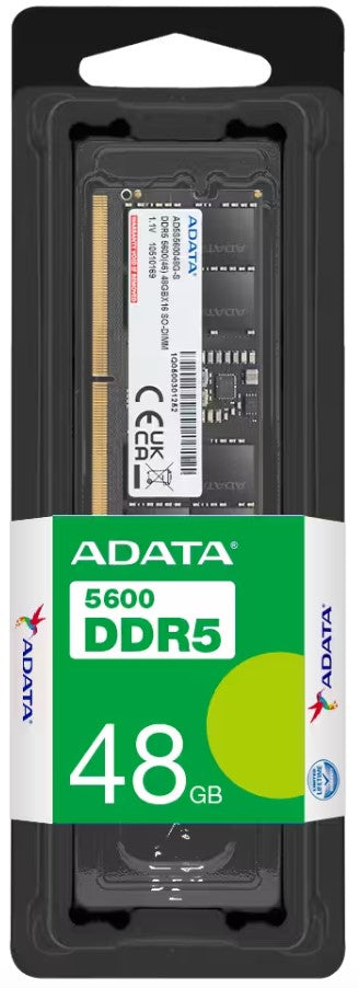ADATA AD5S560048G-S module de mémoire 48 Go 1 x 48 Go DDR5 5600 MT/s 262-pin SO-DIMM