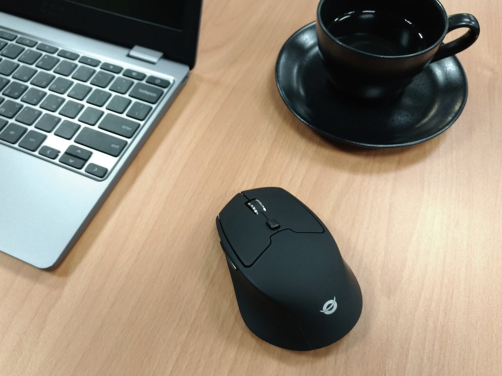 Conceptronic LORCAN02B Souris Ergonomique Bluetooth Optique 1600 DPI pour Droitier