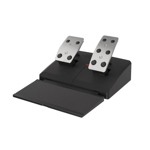 Volant et Pédales Seaborg 400 USB, Noir et Argent, pour PC, PS4, PS3, Xbox One, Xbox 360, Nintendo Switch