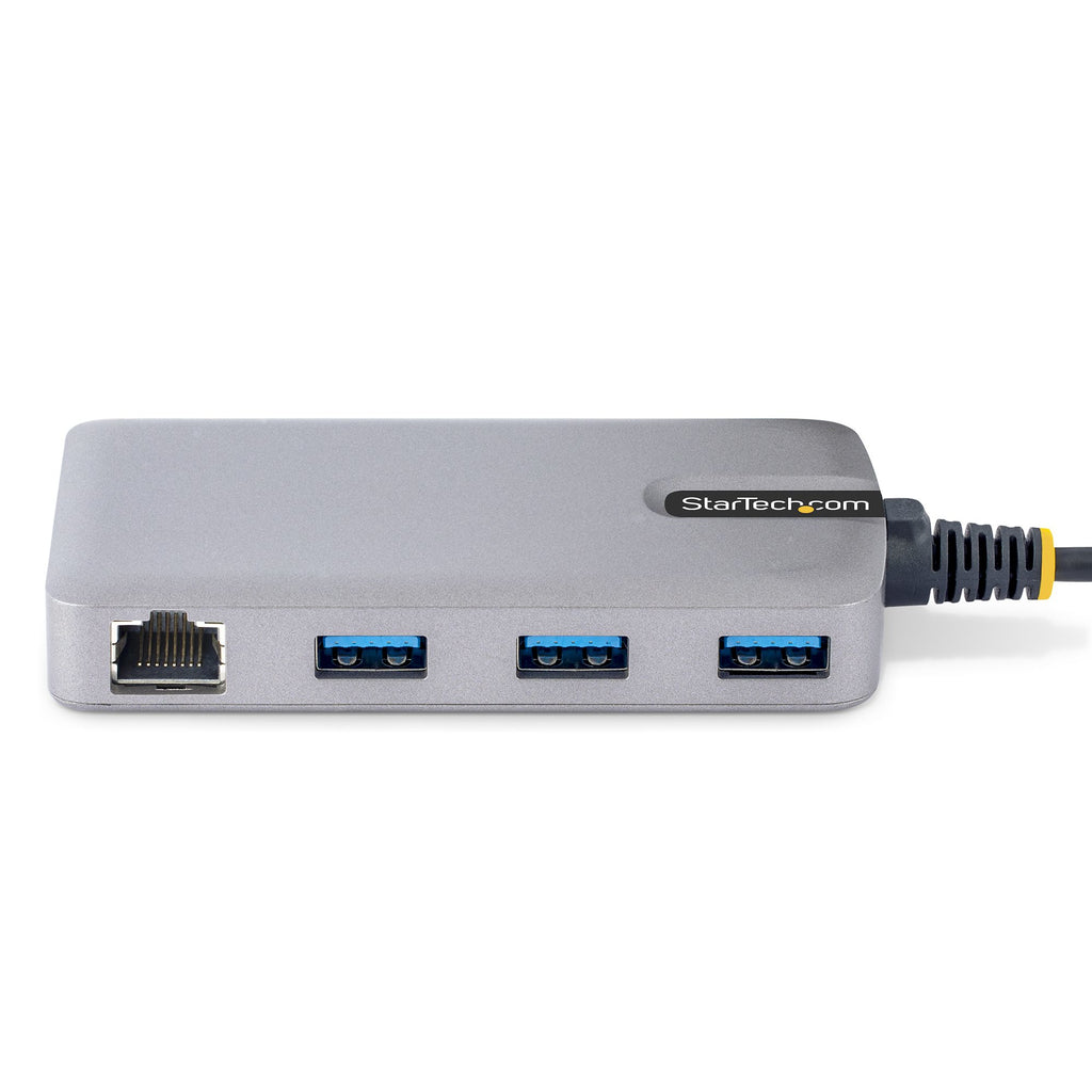 StarTech.com Hub USB 3 Ports USB-A et Gigabit Ethernet RJ45, USB 3.0 5Gbps, Câble 30 cm