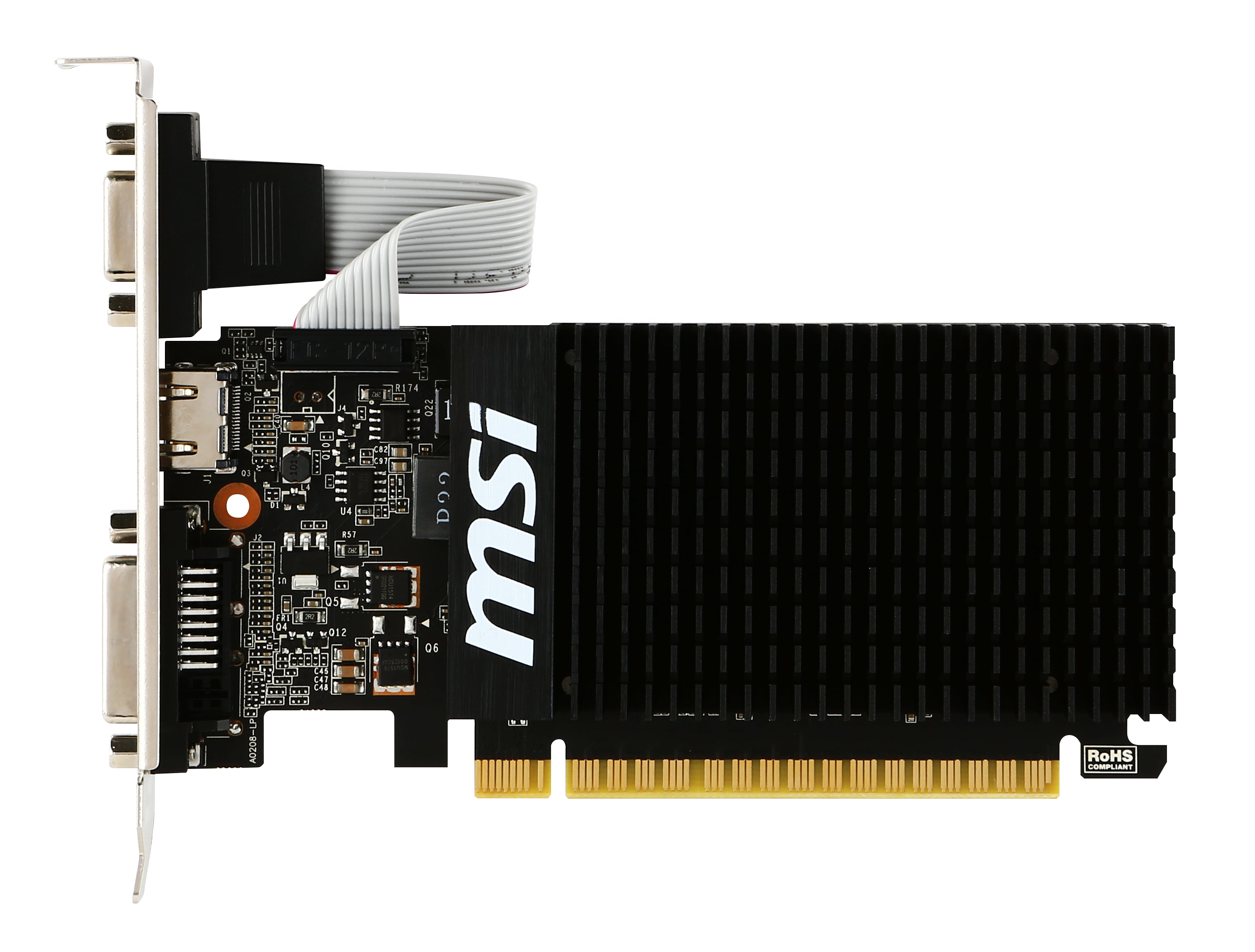 MSI GT 710 2GD3H LP carte graphique NVIDIA GeForce GT 710 2 Go GDDR3