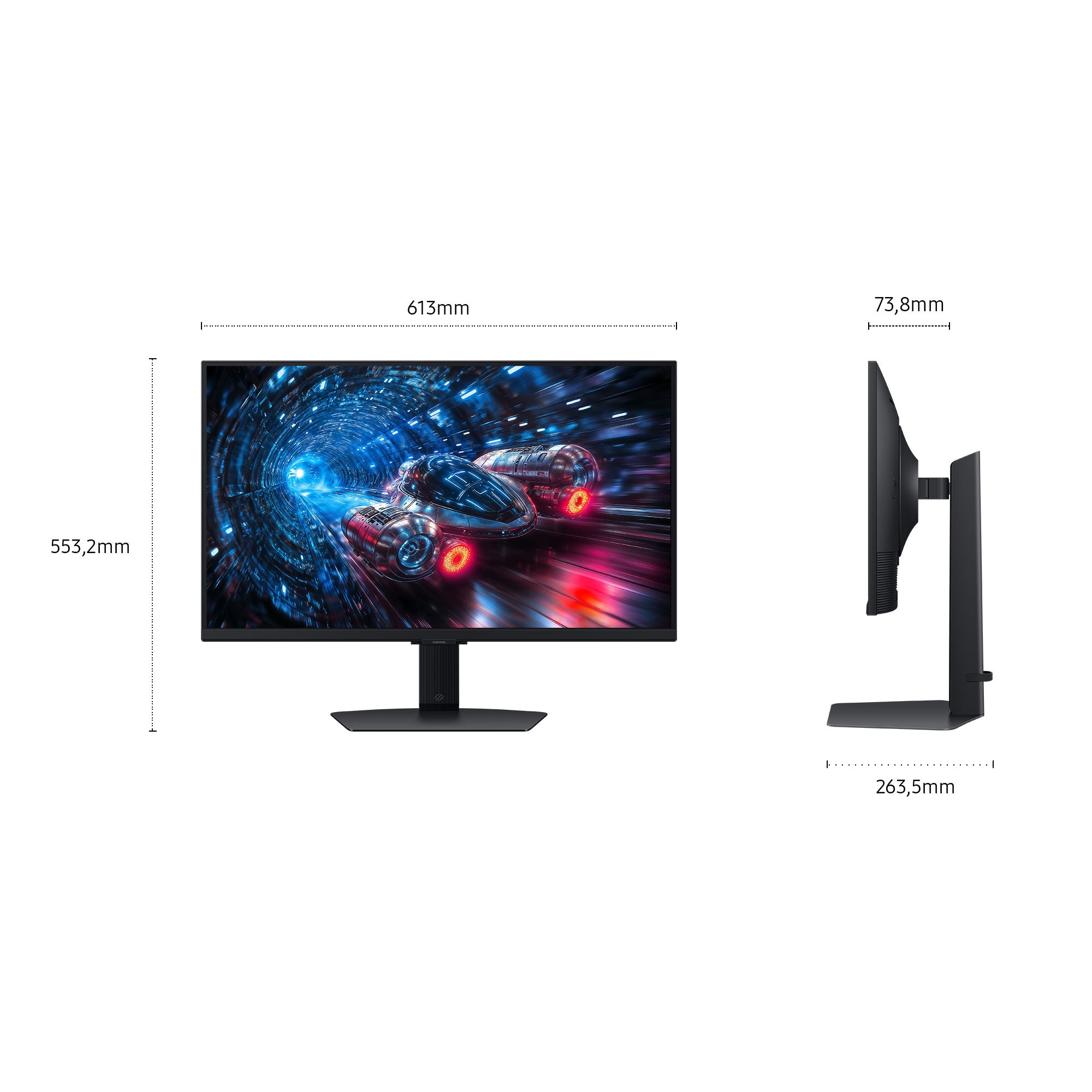 Samsung G70F écran plat de PC 68,6 cm (27") 3840 x 2160 pixels 4K Ultra HD LCD Noir