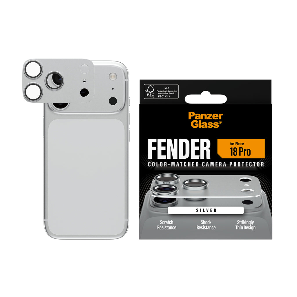 PanzerGlass ® Fender Camera Protector Silver iPhone 2026 Pro Protection d'écran transparent 1 pièce(s) - vue 2