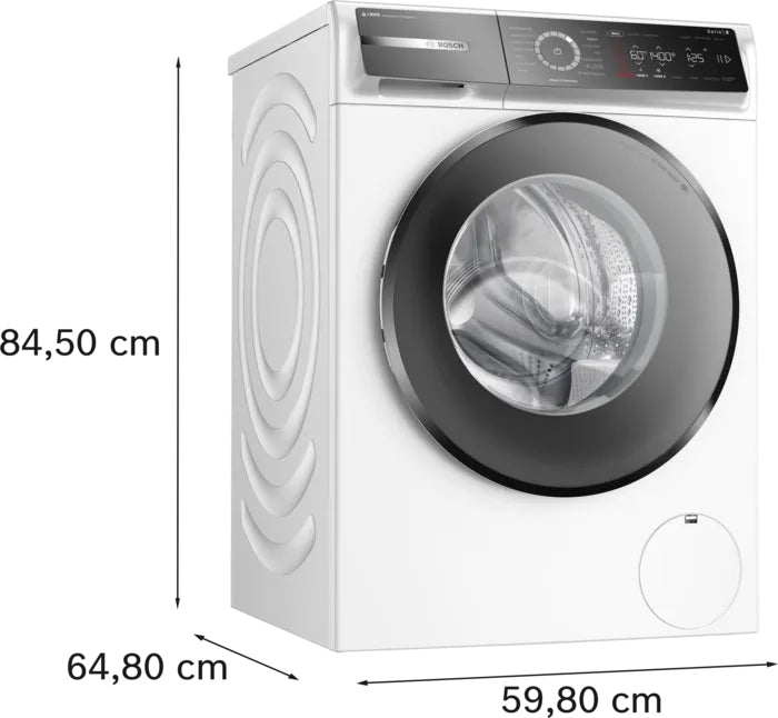 Bosch Bosch Serie 8 WGB244040 machine à laver Charge avant 9 kg 1257 tr/min Blanc