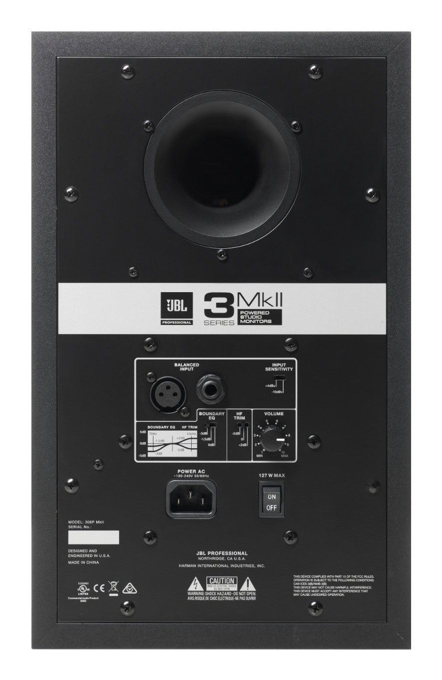 JBL 306P MkII Noir - vue 2