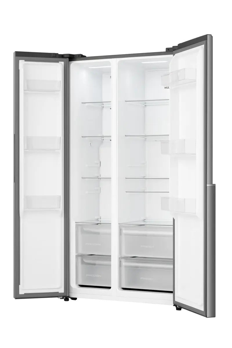 Gorenje Side by side kyl /frysskap med MultiFlow Cooling för jämn luftcirkulation i hela skapet. NoFrost Plus eliminerar