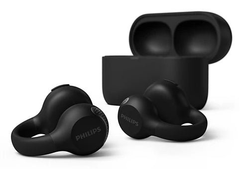 Philips 2000 series TAQ2000BK Casque True Wireless Stereo (TWS) Clip d'oreille, Open-ear Appels/Musique Bluetooth Noir
