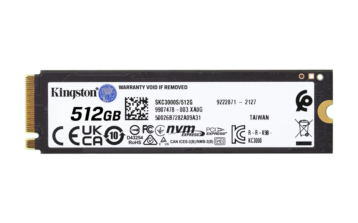 Kingston Technology KC3000 512 Go SSD M.2 2280 NVMe PCIe 4.0