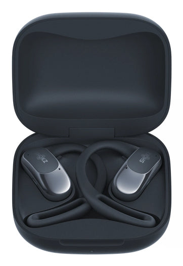 SHOKZ OpenFit Air Casque Sans Fil avec Crochets Auriculaires, Bluetooth, Noir