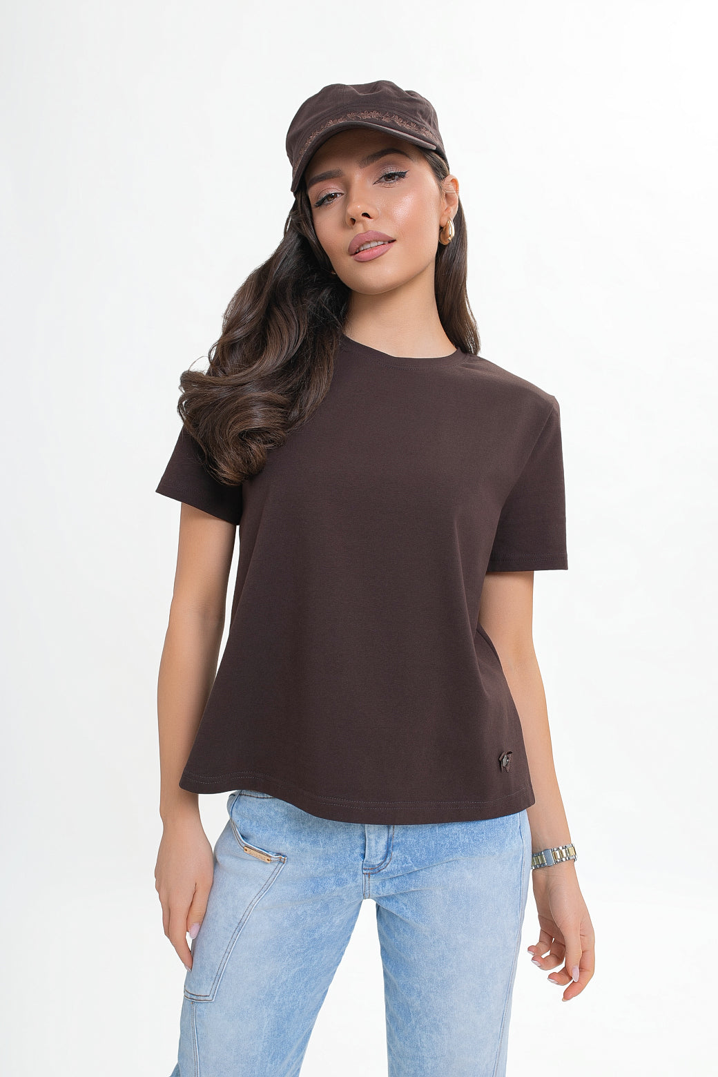 Blouse en coton à épaulettes - un basique élégant