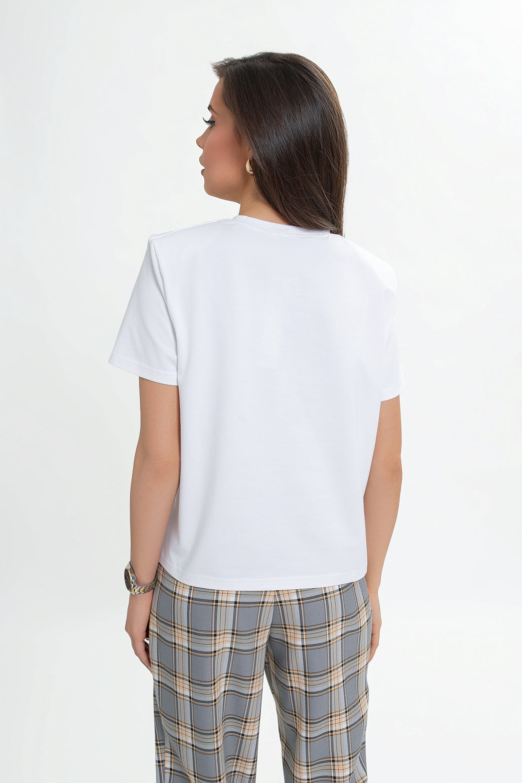Blouse en coton à épaulettes - un basique élégant