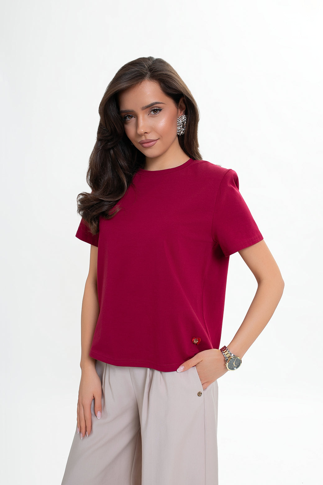 Blouse en coton à épaulettes - un basique élégant